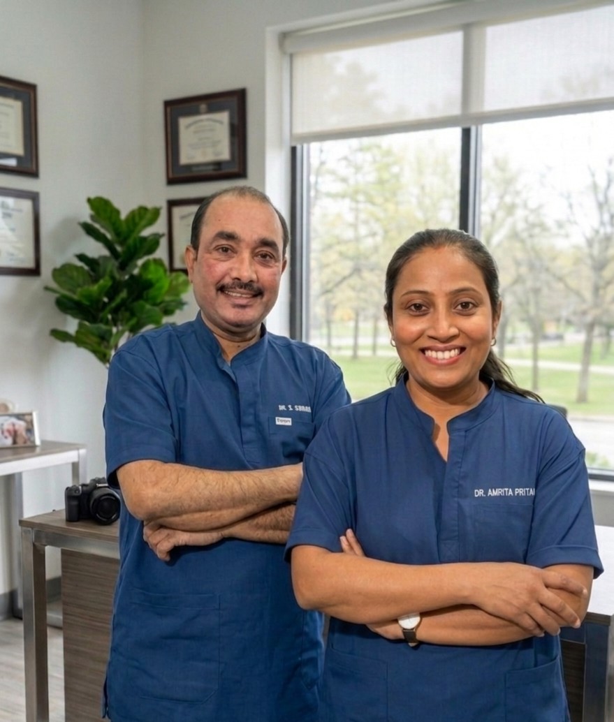 Dr. Amrita Pritam and Dr. Saptrishi Sidharth, lead doctors at Oro Care & Orthodontic Centre
